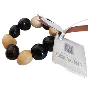 Genuine Kukui Tree Nuts Strand Bracelet NEW